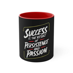 success and persistence Motivational mug inspires passion mug